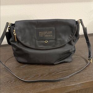 Marc Jacobs Elegant Black Crossbody leather Bag